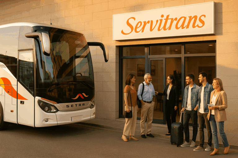 Autocar de Servitrans en carretera