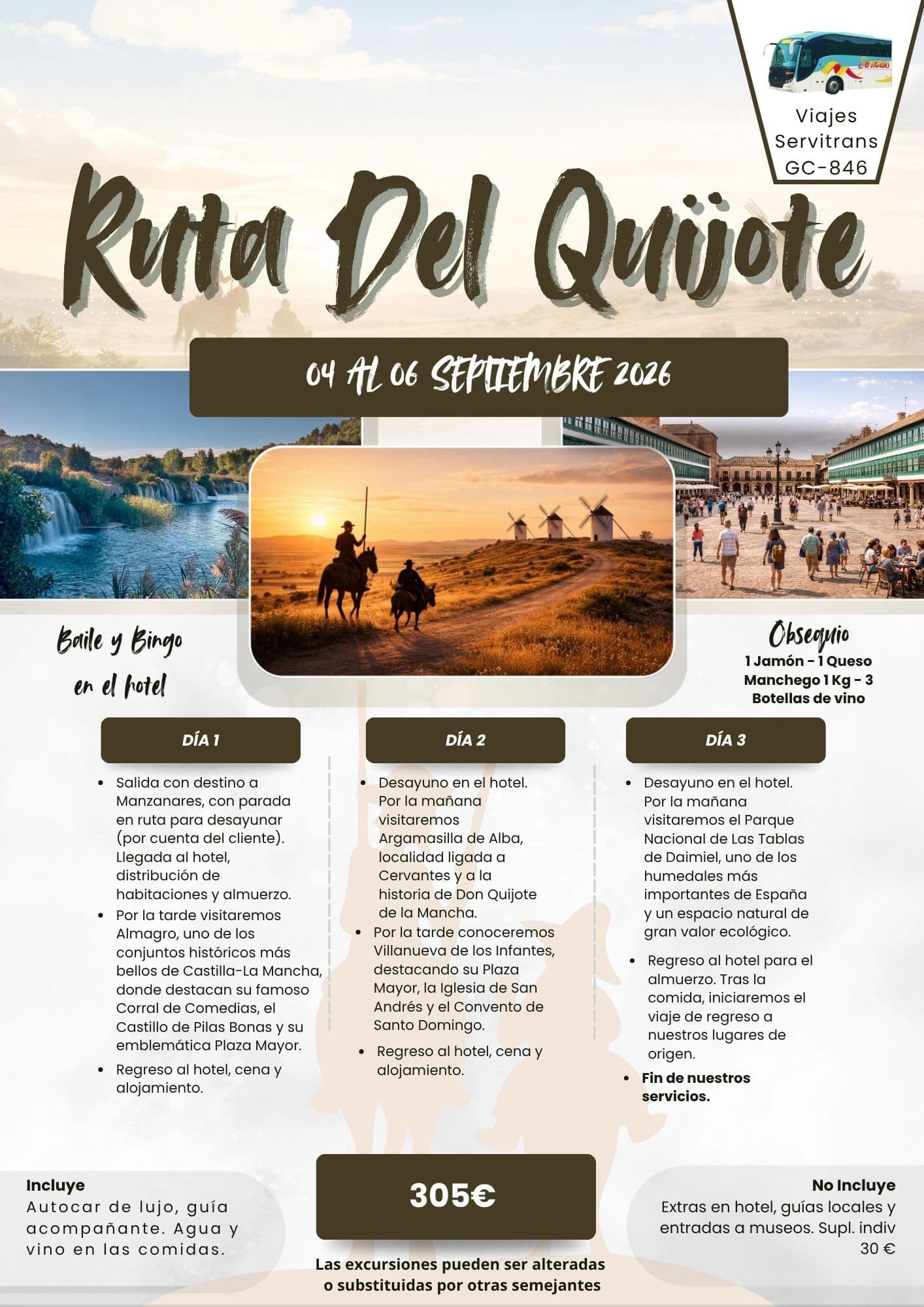 Portada del circuito Ruta del Quijote