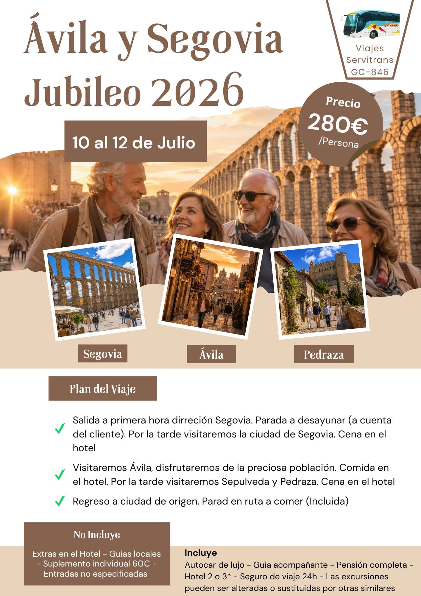Portada del circuito Avila y Segovia Jubileo