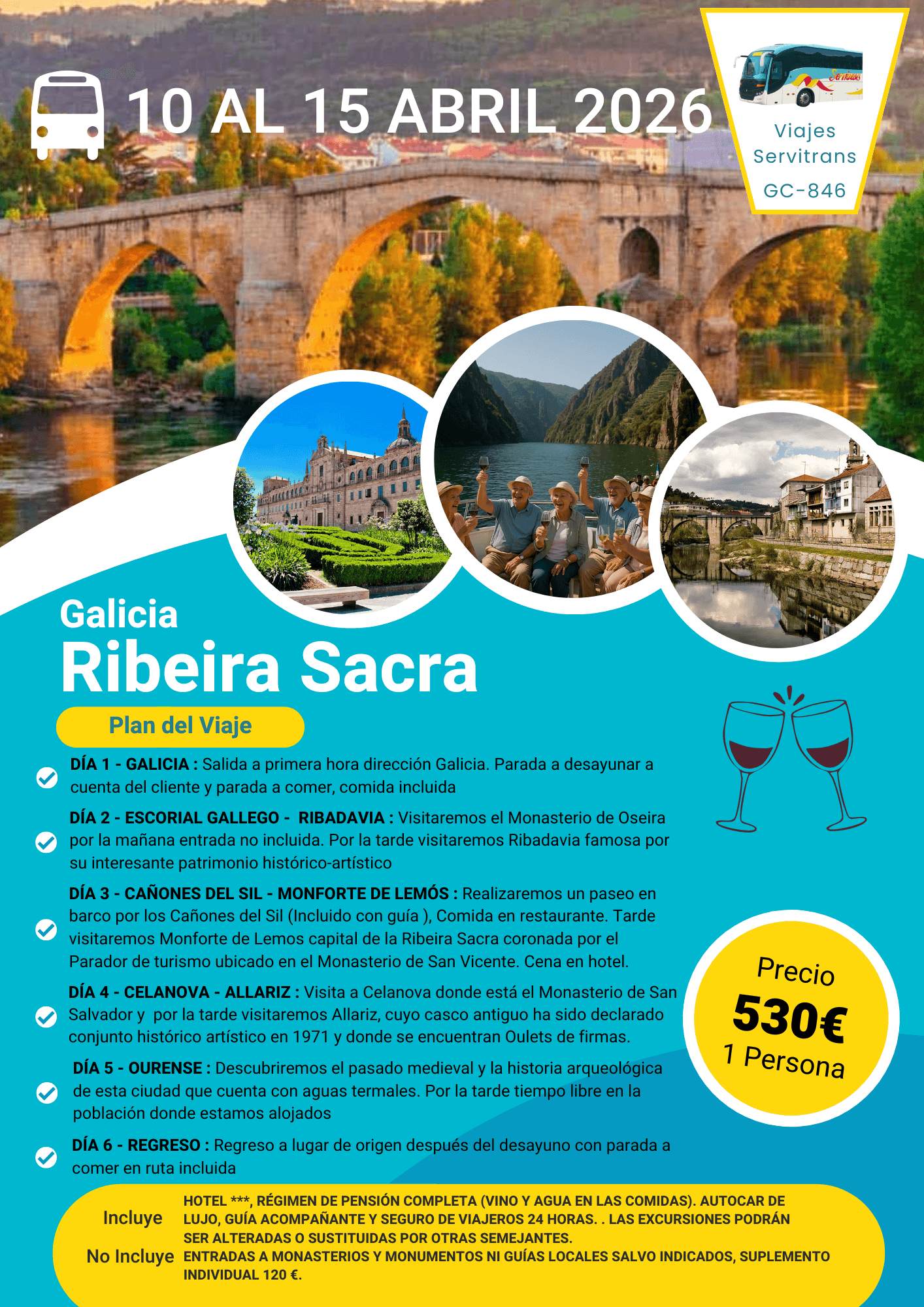Portada del circuito Galicia Ribeira Sacra