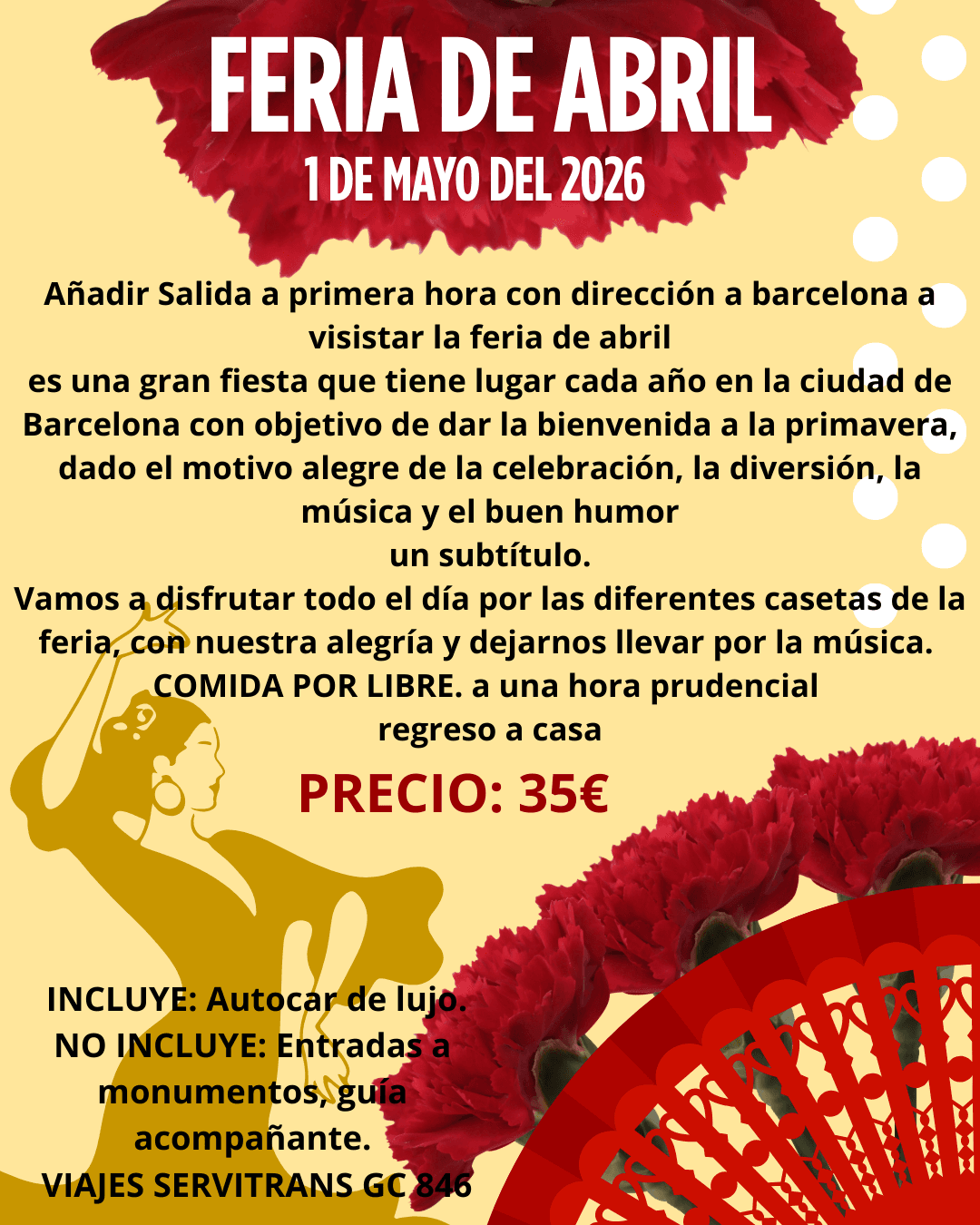 Portada de la excursión Feria de Abril