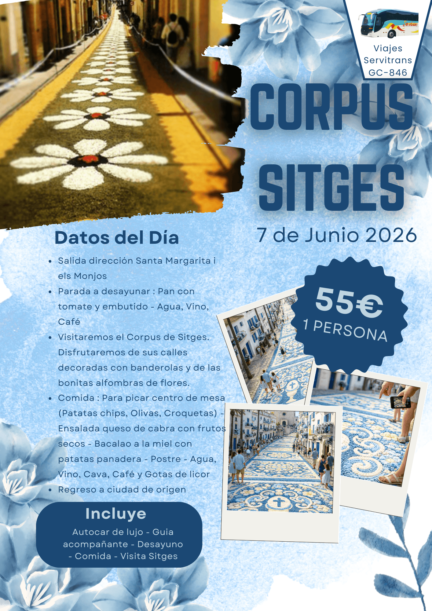 Portada de la excursión Corpus Sitges