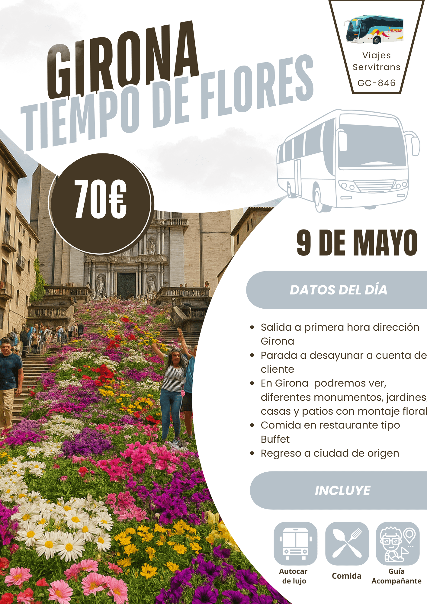 Portada de la excursión Girona en tiempos de flores