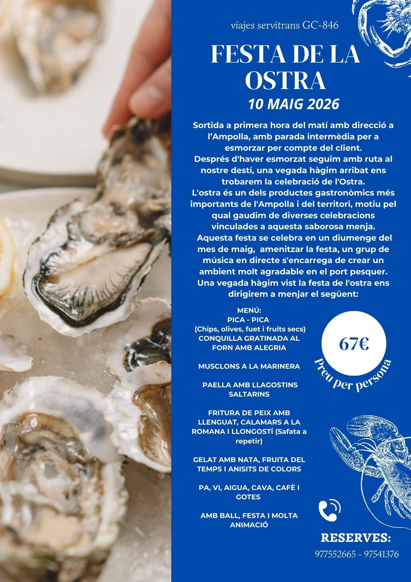 Portada de la excursión Fiesta de la Ostra