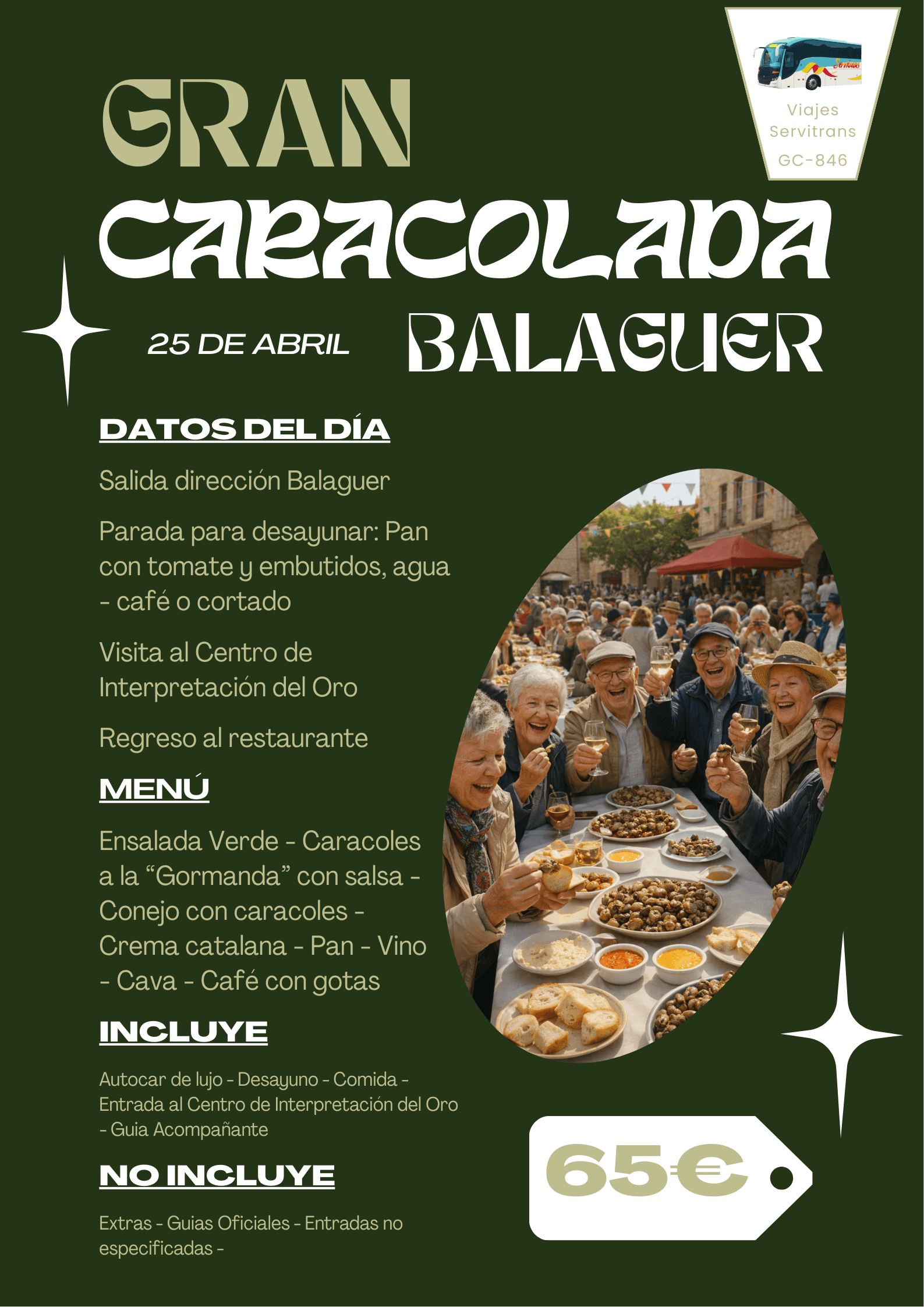 Portada de la excursión Caracolada en Balaguer