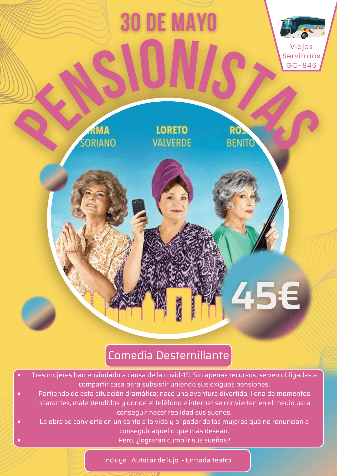 Portada de la excursión Obra de Teatro (Pensionistas)