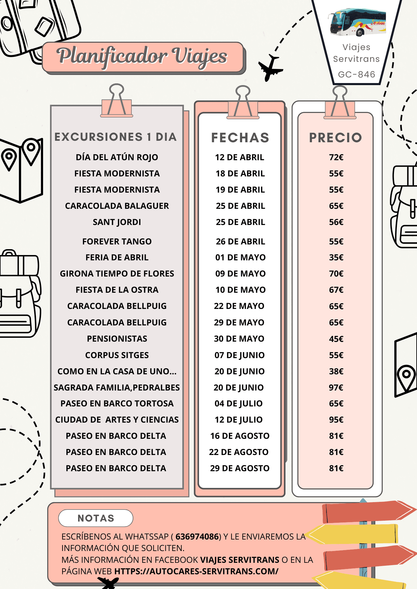 Portada de la excursión Excursiones de 1 Día